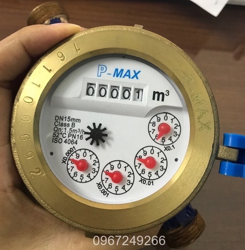 Mặt hiển thị của đồng hồ đo nước dạng cơ