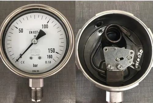 Hình ảnh thực tế đồng hồ đo áp suất