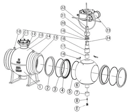 Cấu tạo của van bi