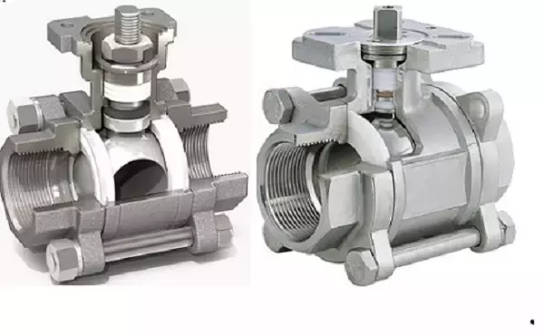 Cấu tạo của van bi inox