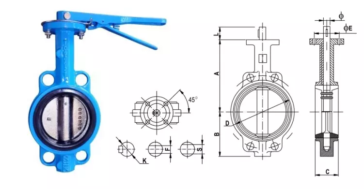 cau_tao_van_buom_tay_gat-1 Cấu tạo của van bướm