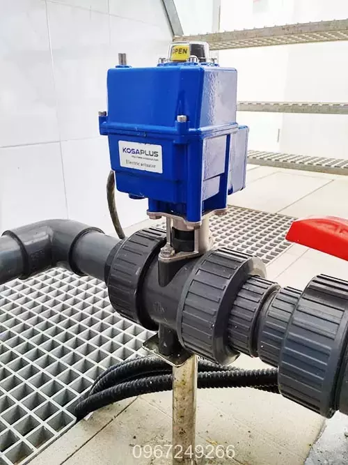 Ứng dụng lắp đặt van bi điều khiển điện cho hệ thống