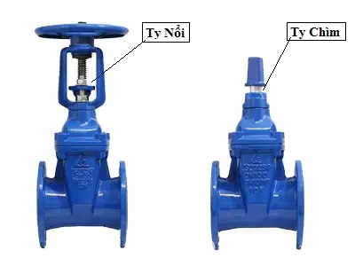 so_sanh_van_cong_ty_chim_voi_ty_noi So sánh van cổng ty nổi với ty chìm