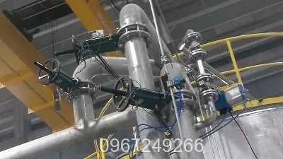 Ứng dụng lắp đặt van bướm vi sinh điều khiển bằng điện