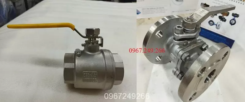 van-bi-2-than-noi-ren-va-lap-bich Van bi 2 thân nối ren và lắp bích