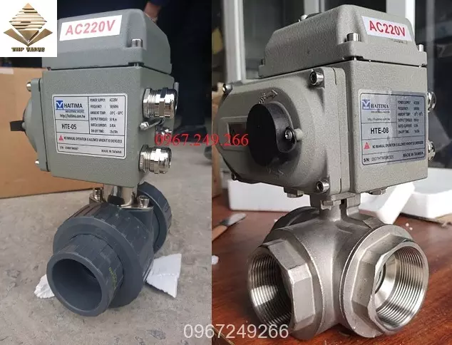 Van bi đóng mở bằng điện Haitima Đài Loan