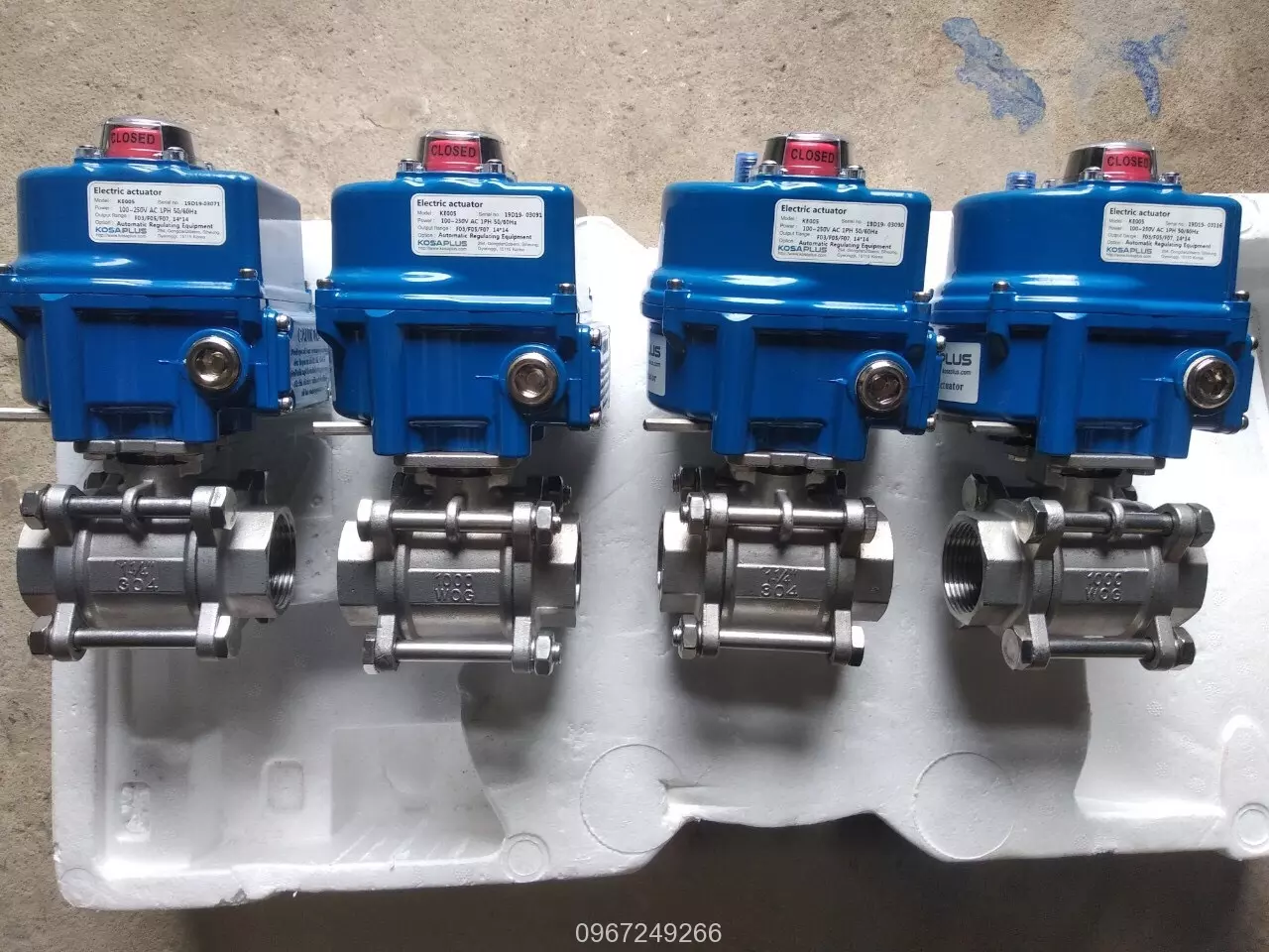 Van bi đóng mở bằng bộ moter điện