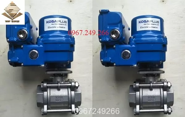 Van bi inox đóng mở bằng đầu điện tuyến tính