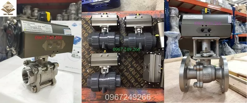 van-bi-ren-khi-nen-han-quoc Van bi điều khiển bằng bộ khí nén Kosaplus Hàn Quốc