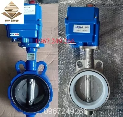 van-buom-dieu-khien-dien-kosaplus-han-quoc Van bướm gang và inox điều khiển bằng bộ điện Hàn Quốc