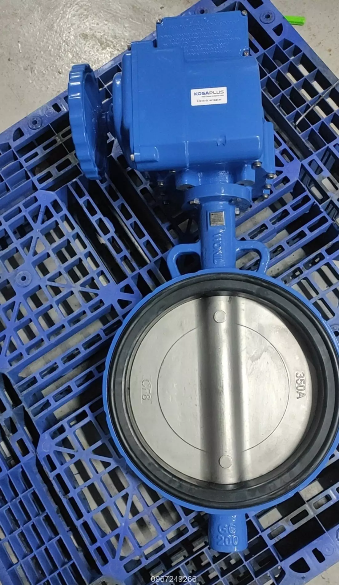 Van bướm gang điều khiển điện Hàn Quốc