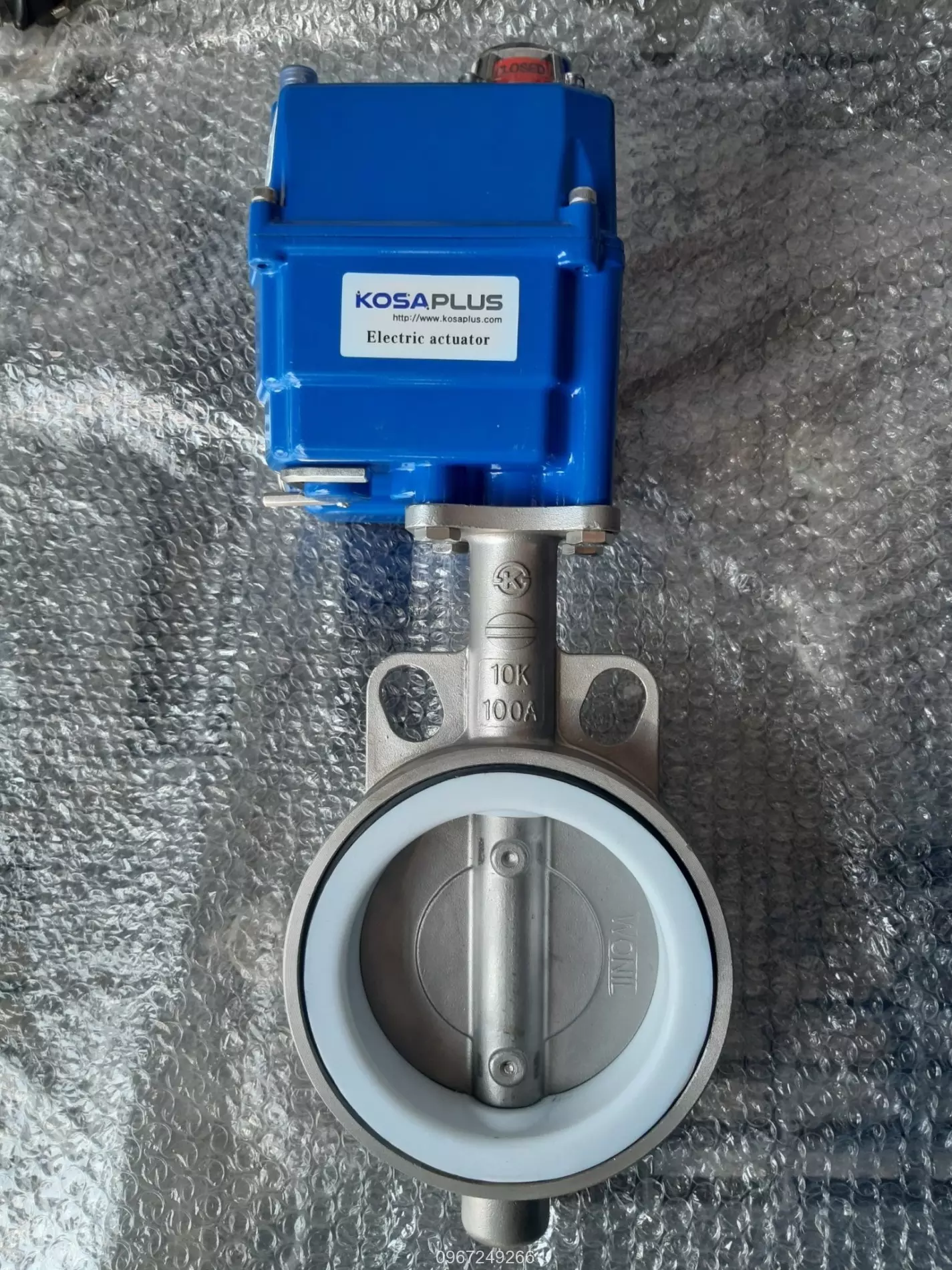 Van bướm inox điện wonil Hàn Quốc