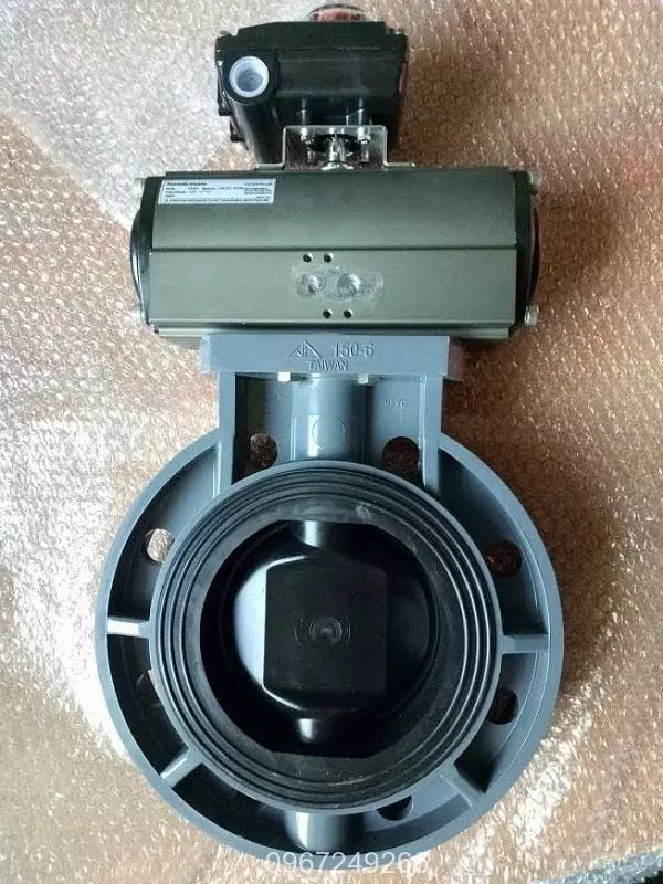 Van bướm nhựa PVC khí nén