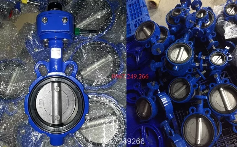 Van bướm thân gang cánh inox