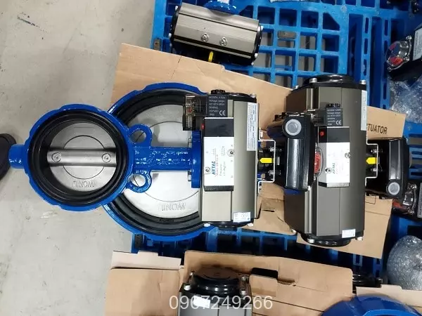 Ứng dụng lắp đặt van điện từ khí nén vào van bướm điều khiển