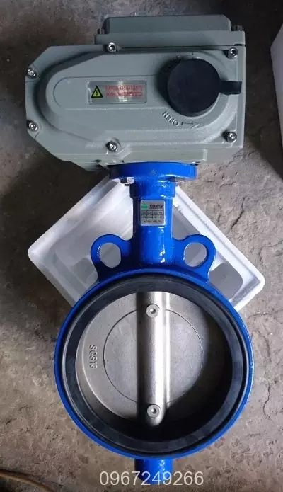 Van bướm gang điều khiển điện