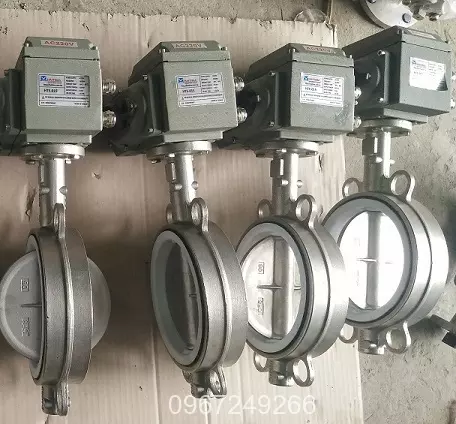 Van bướm inox đóng mở bằng các góc khác nhau