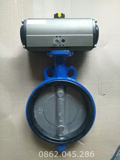 vanbuomdieukhienkhinendn200 Van bướm điều khiển khí nén DN200