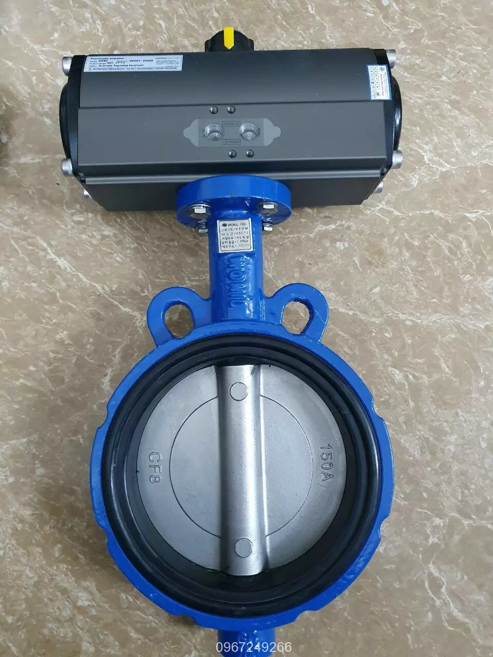 Van bướm điều khiển khí nén wonil Hàn Quốc