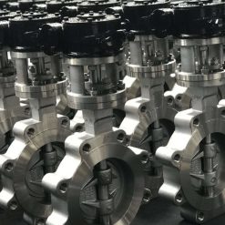 Van bướm thép bằng tay gạt