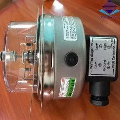 đồng hồ đo áp suất 3 kim Wise chân sau có vành