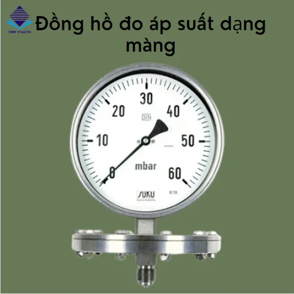 Đồng hồ đo áp suất dạng màng kiểu nối ren