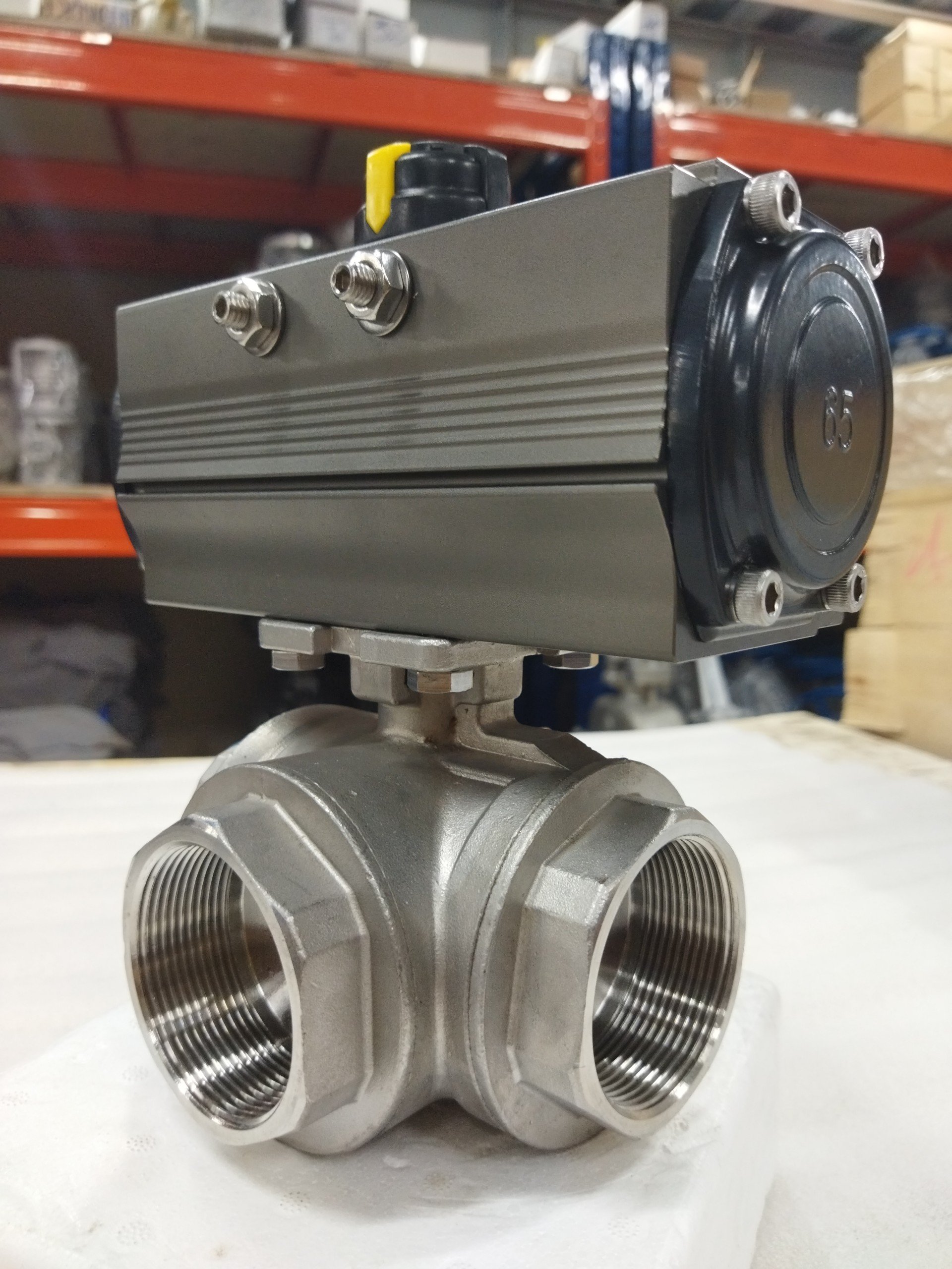 Van bi 3 ngã điều khiển khí nén Hàn Quốc