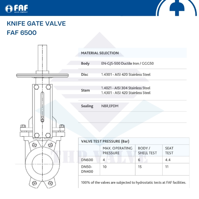Van cổng dao FAF 6500 - Hình ảnh 3