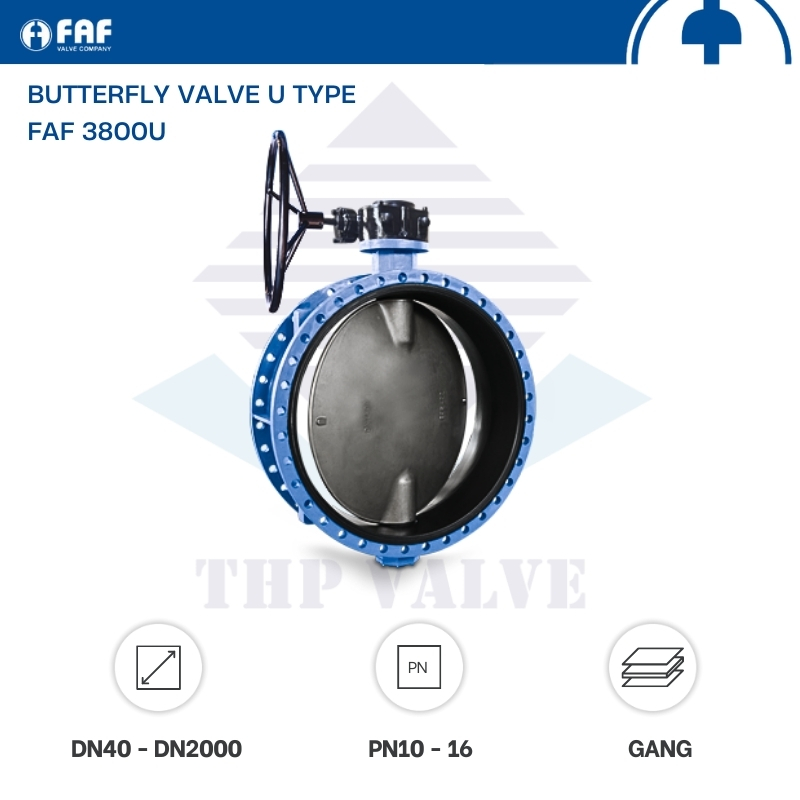 Van bướm đồng tâm hai mặt bích FAF 3800U - Hình ảnh 6