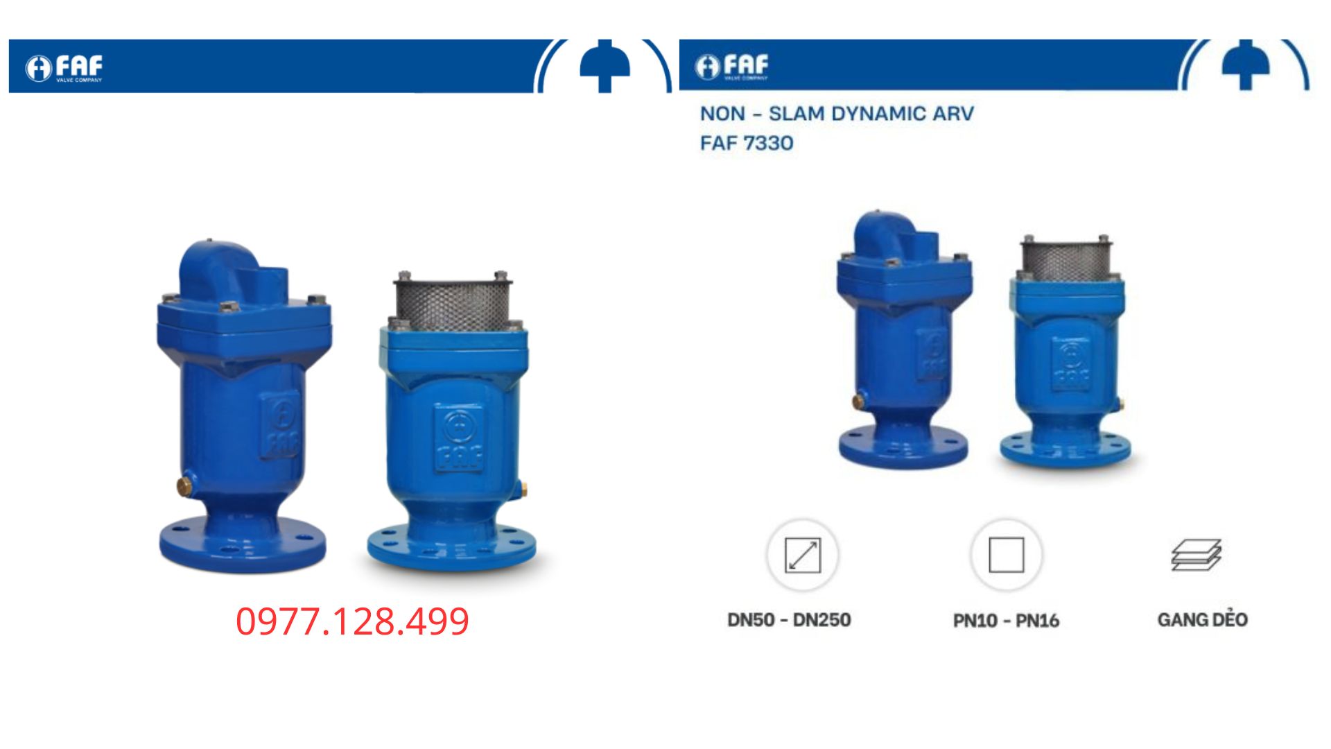 Van xả khí động năng FAF 7330 DN250