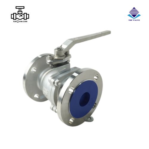 Van bi inox mặt bích tay gạt Wonil DN150 - Hình ảnh 2