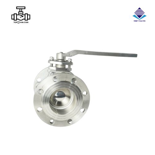 Van bi inox mặt bích tay gạt Wonil DN150 - Hình ảnh 3