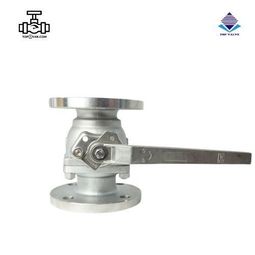 Van bi inox mặt bích tay gạt Wonil DN200 - Hình ảnh 2