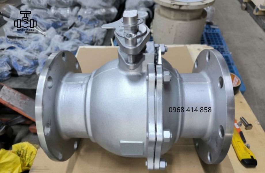 Van bi inox mặt bích tay gạt Wonil DN200