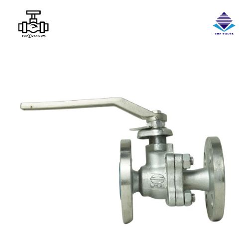 Van bi inox mặt bích tay gạt Wonil DN40 - Hình ảnh 2