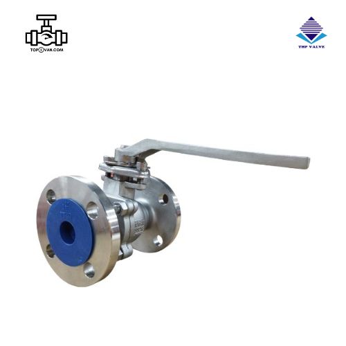 Van bi inox mặt bích tay gạt Wonil DN40 - Hình ảnh 3