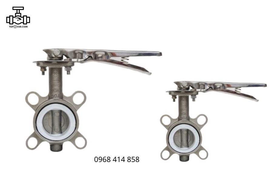 Van bướm tay gạt inox Wonil DN50