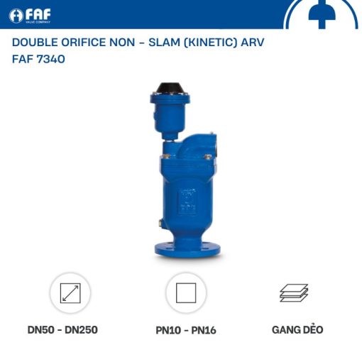 Van xả khí động năng kép FAF 7340 DN50 - Hình ảnh 5