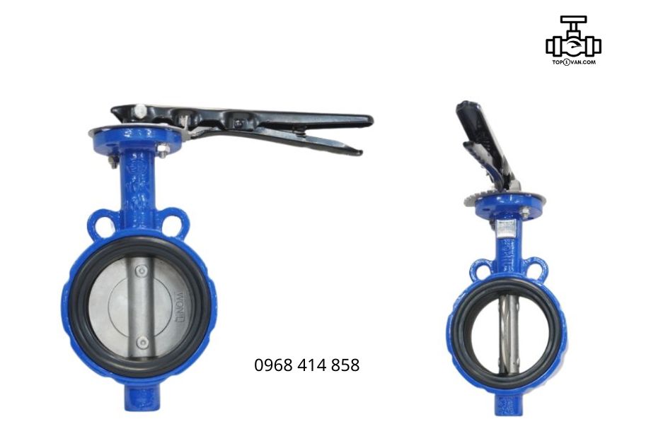 Van bướm tay gạt gang Wonil DN100