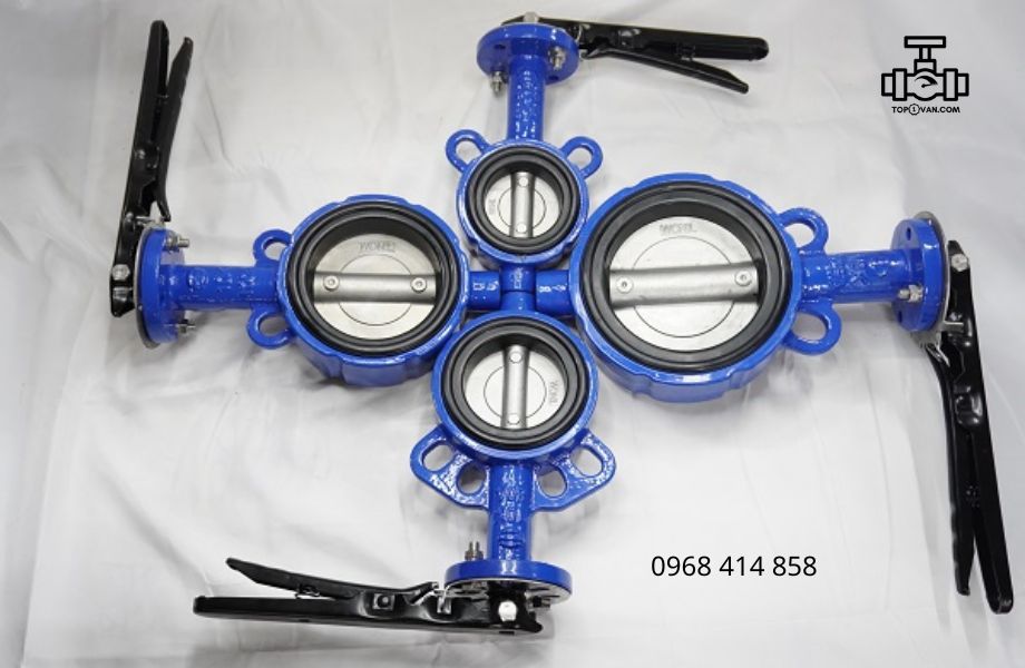 Van bướm tay gạt gang Wonil DN125