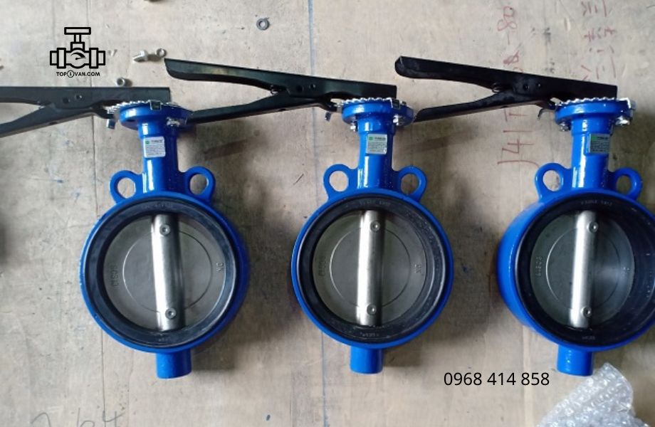 Van bướm tay gạt gang Wonil DN65