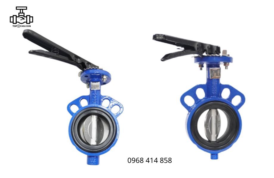 Van bướm tay gạt gang Wonil DN80