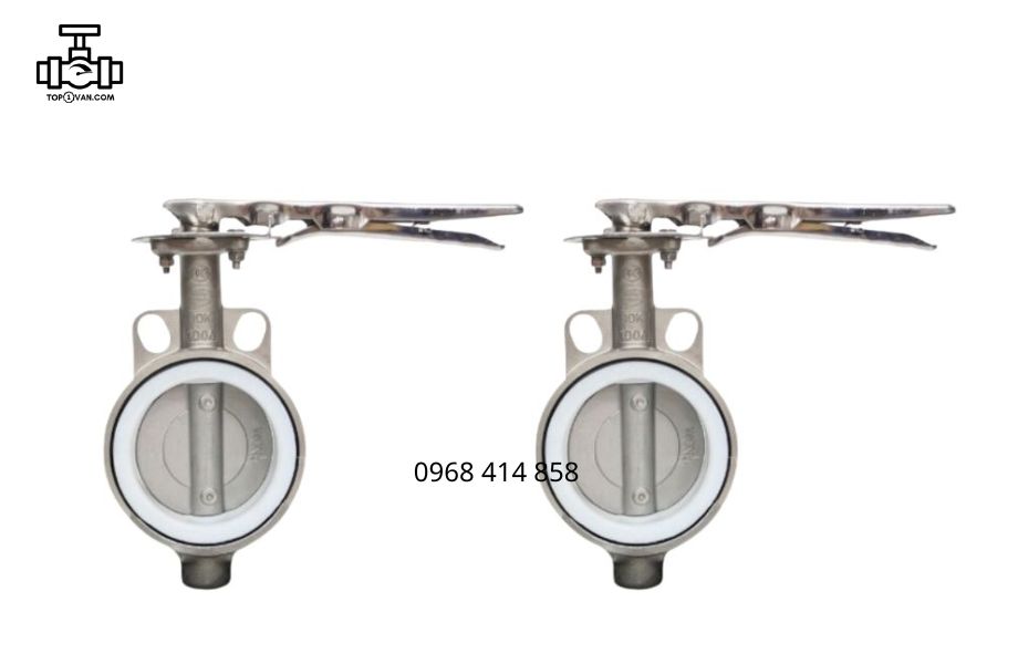 Van bướm tay gạt inox Wonil DN100