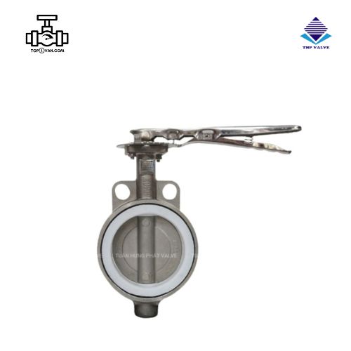 Van bướm tay gạt inox Wonil DN125 - Hình ảnh 2