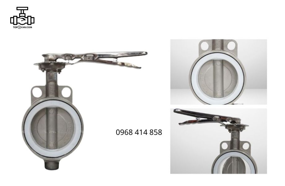 Van bướm tay gạt inox Wonil DN125