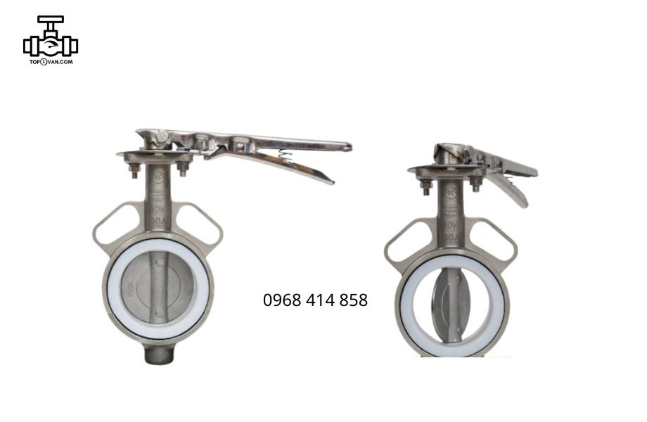 Van bướm tay gạt inox Wonil DN80