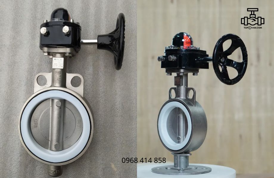 Van bướm inox tay quay Wonil DN125