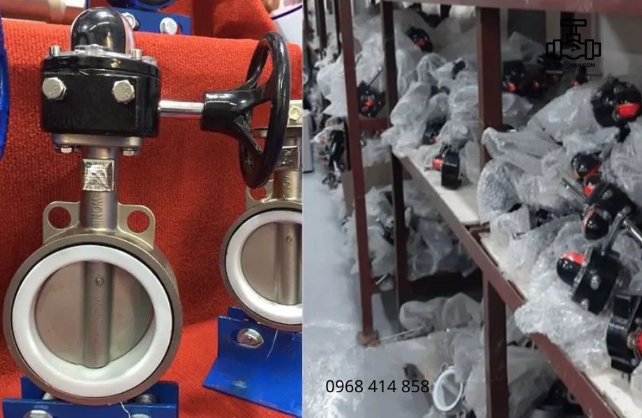 Van bướm inox tay quay Wonil DN150