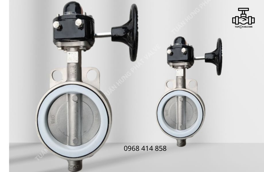 Van bướm inox tay quay Wonil DN150