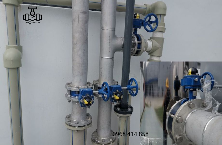 Van bướm tay quay gang Wonil DN80